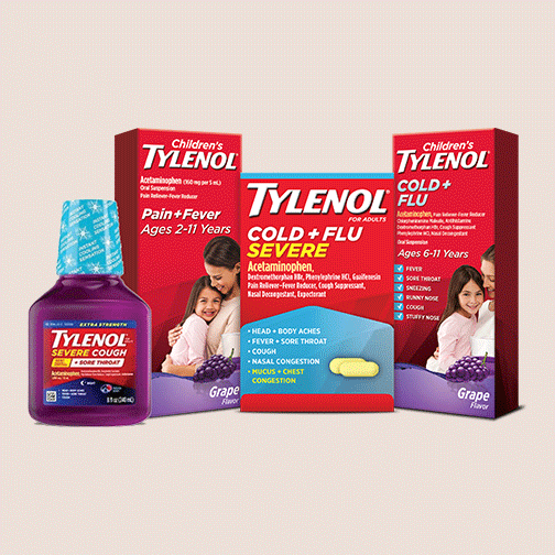 TYLENOL Cold and Flu product packages