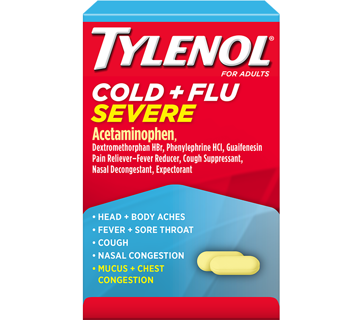 TYLENOL® Cold & Flu Severe Caplets (Capletas) | TYLENOL®